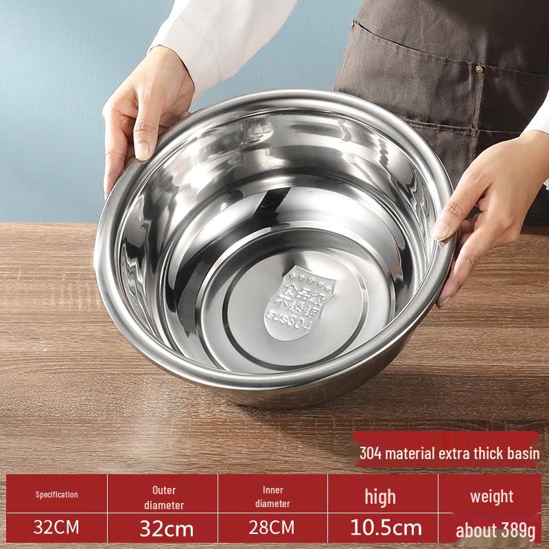 304 Stainless Steel Deep Mixing Bowl