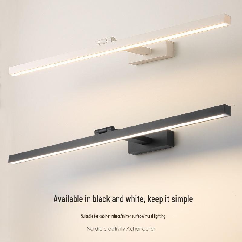 LED Bathroom Mirror with Fill Light - Modern Simple Design for Vanity, Cabinet, or Hallway