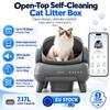 Neakasa M1 Neabot Open Top Self-Cleaning Cat Litter Box, Full Odor Isolation & Safety Sensor, Hands-Free Pet Toilet for All Cats