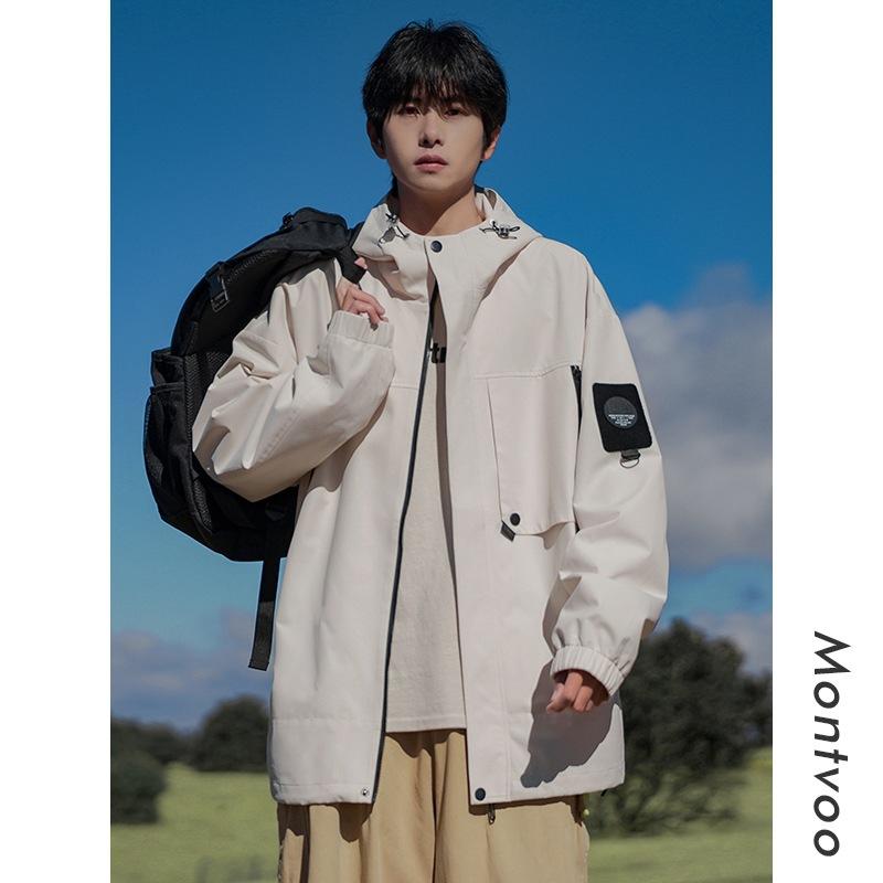 American Soft Shell Jacket Men's Spring and Autumn Outdoor Windproof Work Jacket