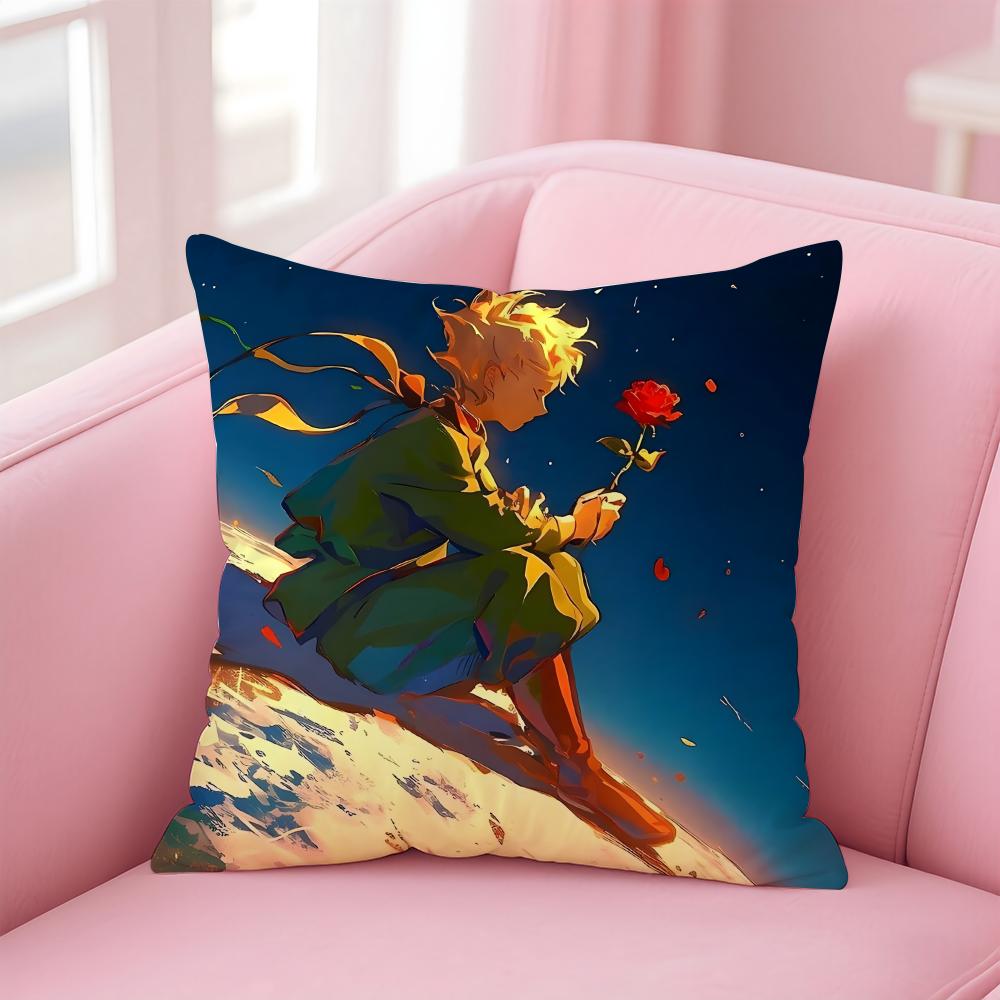 anime T-The L-Little Prince Cushion Cover Comfortable Reversible Pillow Cover Ideal for Car Sofa Bedroom & Beyond