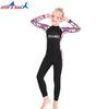Girls 'swimsuit Children's One-piece Long-sleeved Swimsuit Baby Sunscreen Middle Student Quick-drying Diving Suit