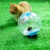 Minge de alergare transparentă pentru hamster, care se închide cu cataramă cu mai multe găuri, respirabilă, ameliorează plictiseala, minge de alergare de cristal, furnituri pentru hamsteri