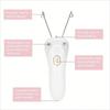 Women's Safe & Painless Rapid Hair Remover, White Color