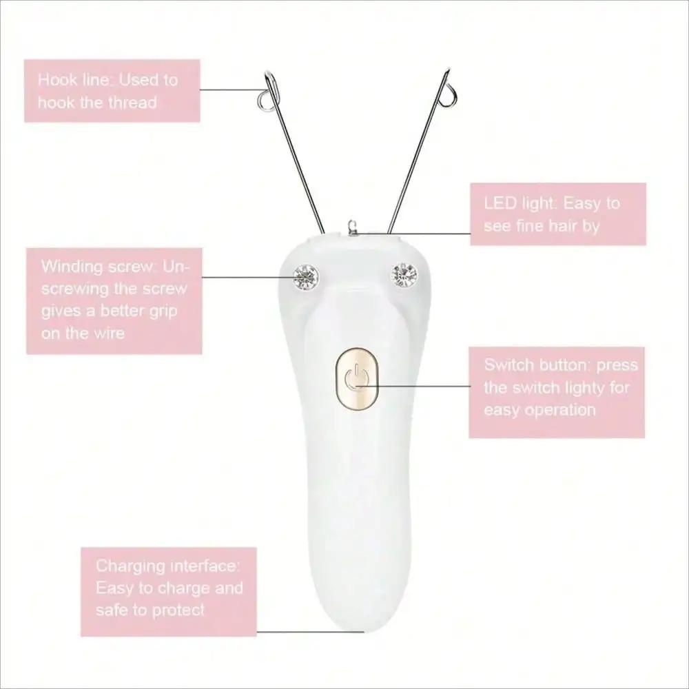 Women's Safe & Painless Rapid Hair Remover, White Color