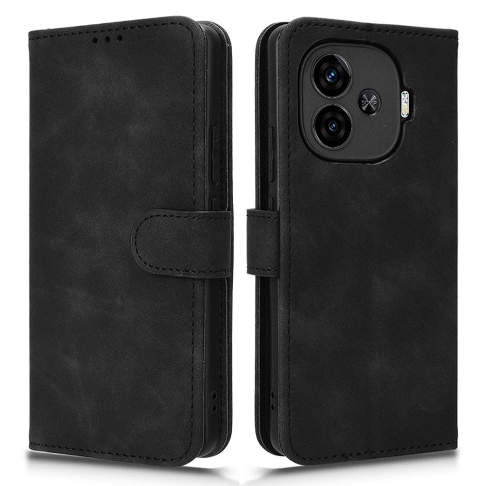 For Vivo iQOO Z9 Turbo 5G Case Wallet Leather Phone Cover Skin Feeling Texture