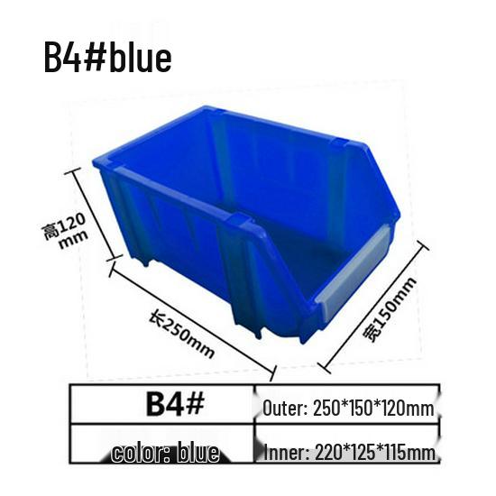 Modulare Kunststoffteile- und Werkzeugaufbewahrungsbox mit schräger Öffnung