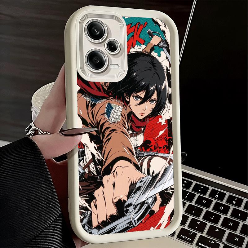 Phone Case for Xiaomi Redmi Note 15 14 13 Pro Plus A-Attack On T-Titan Mikasa Shell 12S 11 11S 11T 5G 14S Soft Silicone Funda