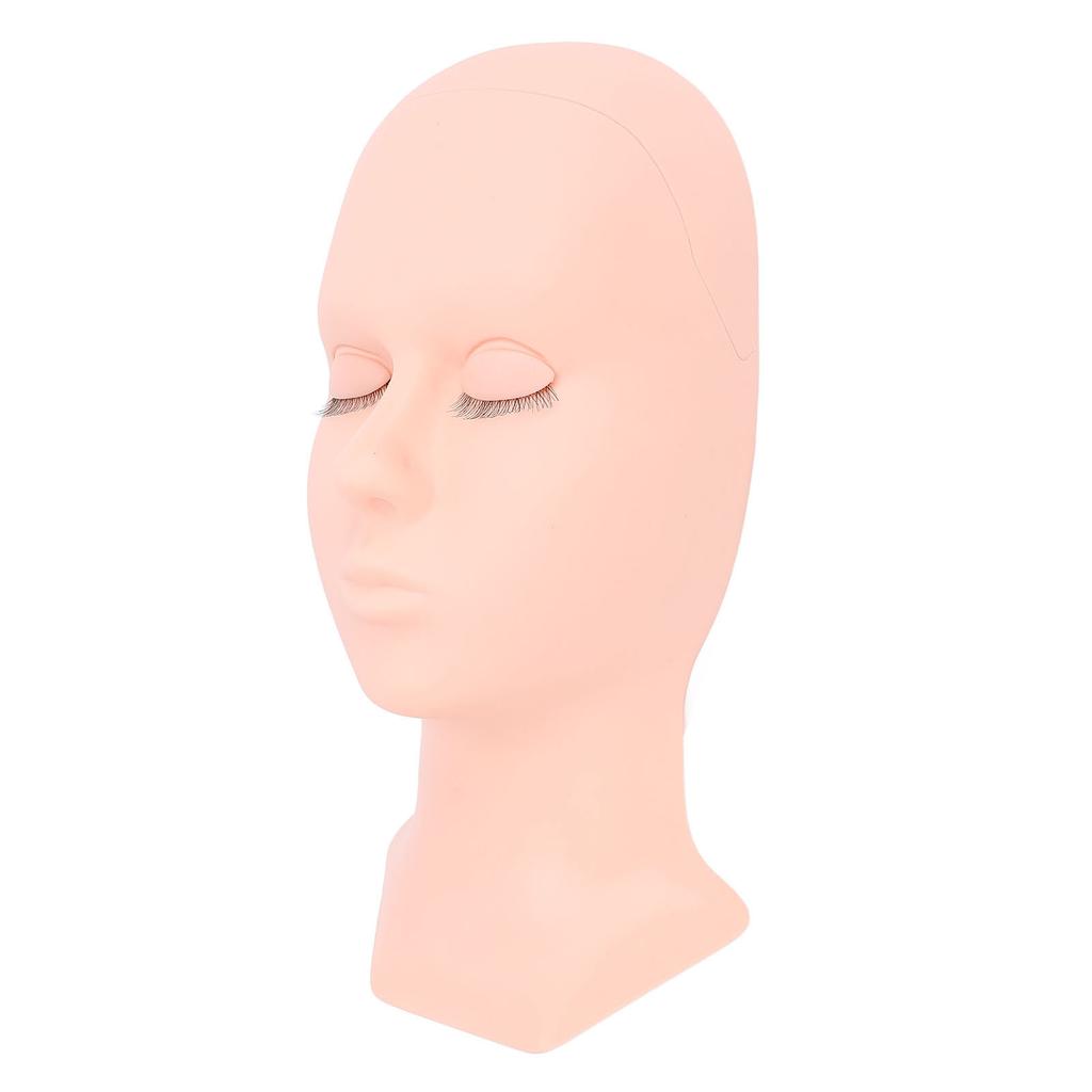 Lash Mannequin Head Silicone Removable Eyelid Realistic Multipurpose Makeup Practice Mannequin Head