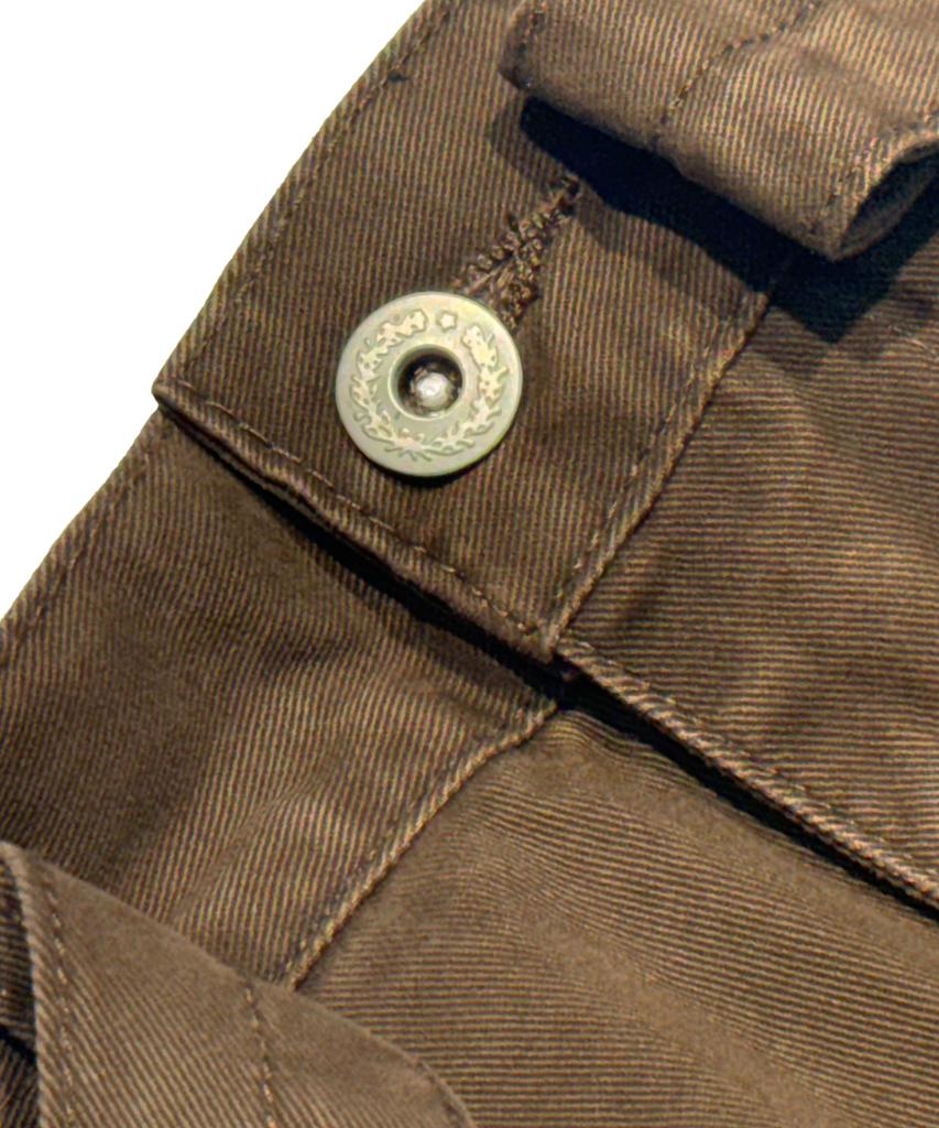 STIGMA Washed Belt Curved Pants Brown