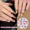 20 Stück Nail Art Dekorationen Teile DIY Maniküre Werkzeug Süß 3D Mini Rote Kirsche Nail Art Zubehör Harz Obst Nägel Charms Schmuck