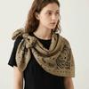 Breathable Square Scarf Korean Style Square Handkerchief Retro Cashew Nut Print Silk Scarf  Female