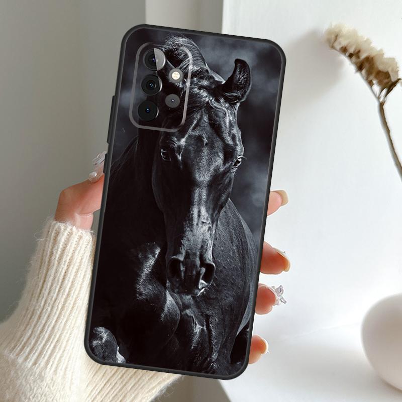 Animal Steed Horse Case For Samsung Galaxy A34 A54 A14 A15 A35 A55 A16 A26 A36 A56 A52 A12 A32 A13 A33 A53 A17
