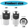 Professional Threading Tool Accessories Set Two Size Tap Socket Extractor for 3/8" Square Wrench and Taps Reamers