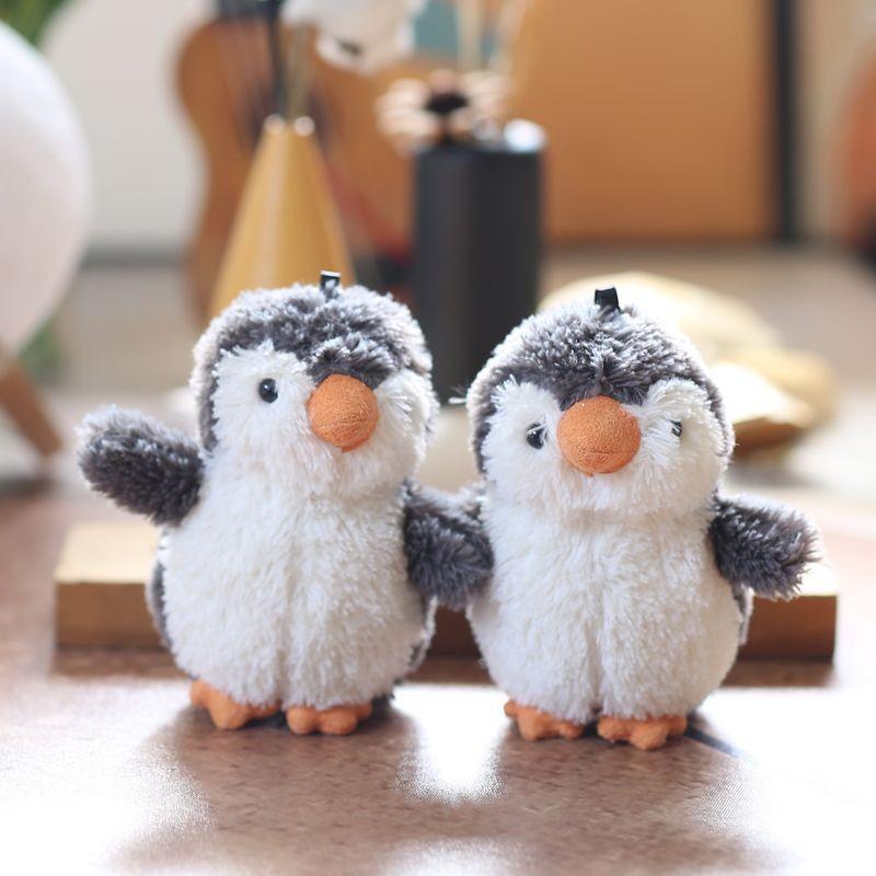 Plush Stuffed Penguin Animal Keychain Backpack Decor Pp Cotton Gift Teens For