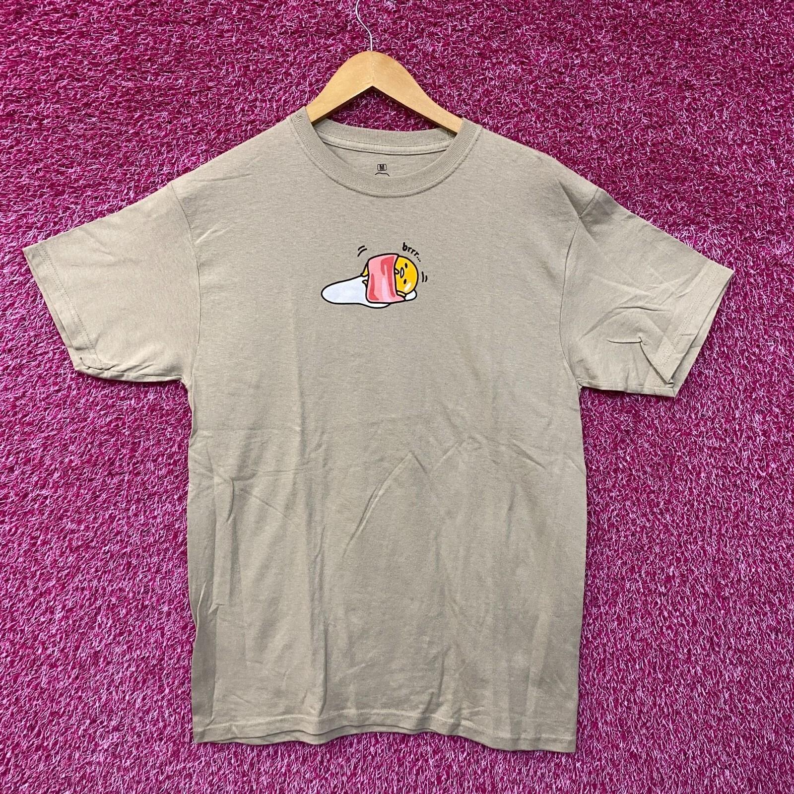 Gudetama The Lazy Egg Brrr with Bacon Blankie Sanrio Tee M L