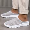 Lazy bag head half slippers summer mesh walking cool slippers large size comfortable sports half