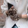 Hands Free Warm Knitted Gloves Thick Half Finger Gloves Fashion Winter Thermal Gloves  For Women