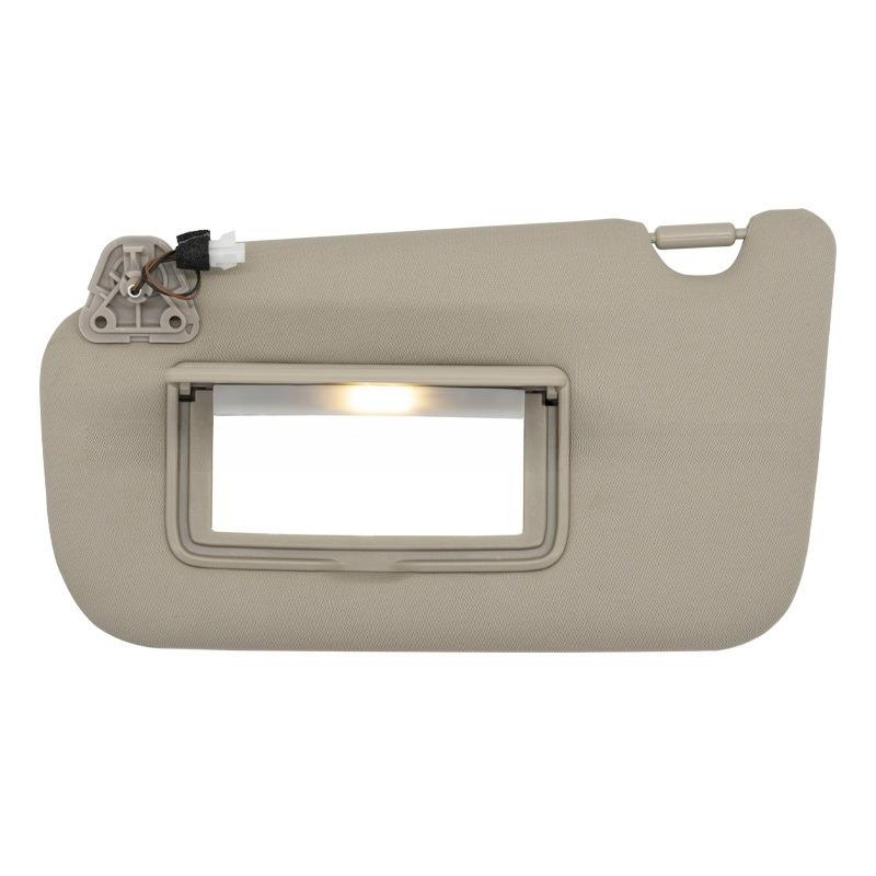 Car Sun Visor for Nissan Sentra 2013-, 96401-3SG8A, Beige/Grey with Cable & Vanity Mirror, Front Side Sun Shade Replacement