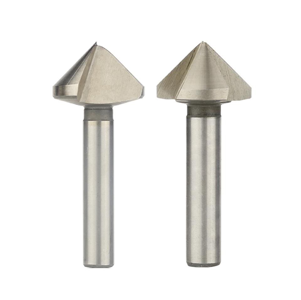 90 Degree 3/1 Flute Countersink Drill Bit Chamfering Cutter 6.3-60mm Tapered Hole Woodworking & Metalworking Machining Tooltool