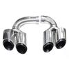 18-24 Year Porsche Cayenne Black Quad Exhaust Tailpipe Muffler Modification