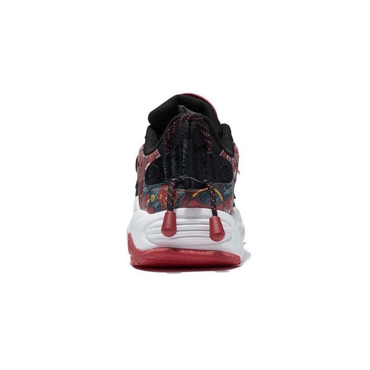 LiNing Casual Starry Cushioning Non-Slip Wear-Resistant Low-Top Running Shoes Kids Running Shoes Black YKCS006-1