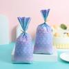 50pcs/set-Mermaid Party Candy Gift Bags Biscuit Packing Bag Mermaid Tail Gift Bag for Guest Girl Birthday Supplies Baby Shower