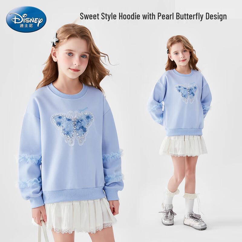 Disney Girls Bowknot Pullover Sweatshirt 150