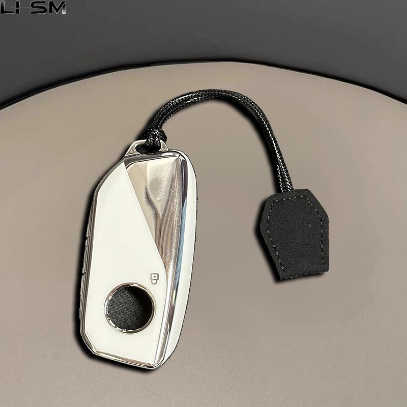For Bmw I7 X7 G07 Lci Ix I20 X1 X3 X5 U11 5 7 Series G70 G09 Xm U06 G81 M3 Fashion Tpu Car Key Case Cover Protected Keychain Fob