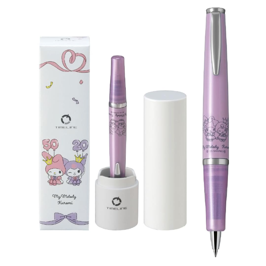 PILOT Timeline Sanrio Collaboration Ballpoint Pen BTL5S25 0.5mm (My Melody/Kuromi) чёрный