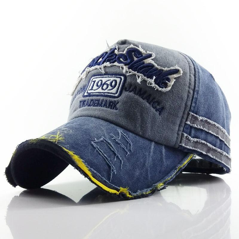 Sun hat men's washed hat edging old new full baseball cap women's baseball cap explosion