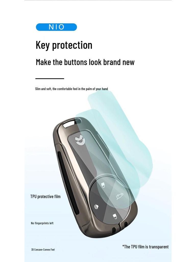 Custom Key Case for NIO ES6 2021, ES8, EC6, ET7 with Personalized Buckle