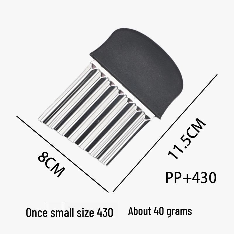 Wolf Tooth 304 Stainless Steel Wavy Potato Cutter for French Fries