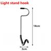 1PCS Camping Light Pole Hook Stainless Steel Pig Tail Storage Multifunctional Equipment S-shaped Double Hooks