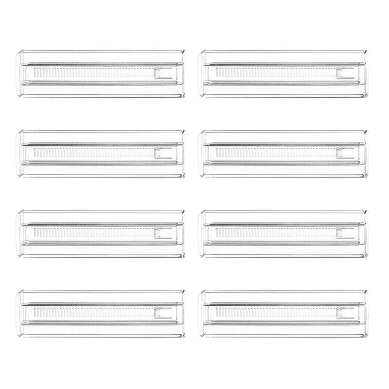 New 4/6/8-Pack Adjustable Drawer Organizers, Clear Expandable Dresser Organizers For Storing Clothes Kitchen Utensils