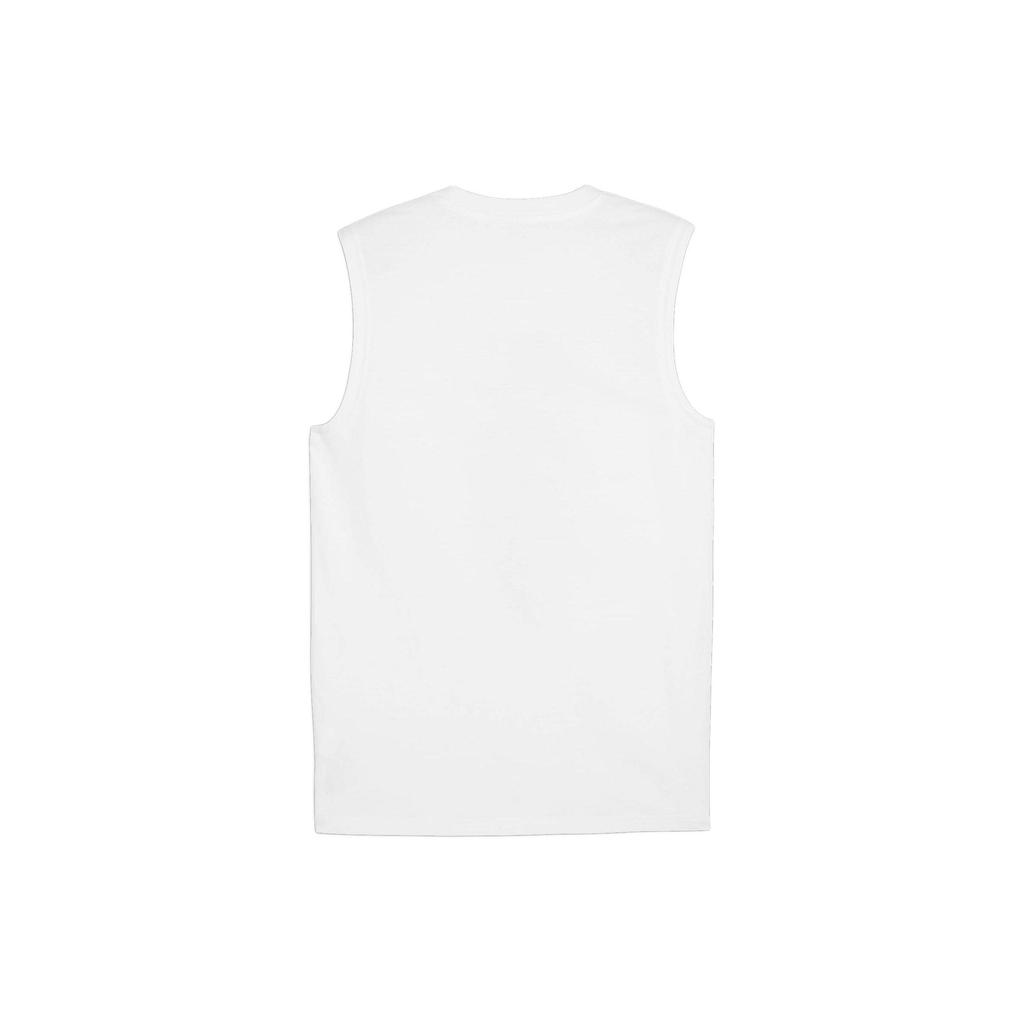 Puma Hooper Letter Print Casual Breathable Round Neck Sleeveless Vest Men Tops White 624829-02