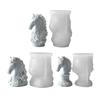 Creative Horse Shaped Candle Silicone Mold For DIY Scented Candle Soap And Home Decoration Creative