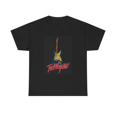 Ted Nugent T-Shirt Gitarre Rockband Retro Neon Metall Unisex Schweres Baumwoll-T-Shirt