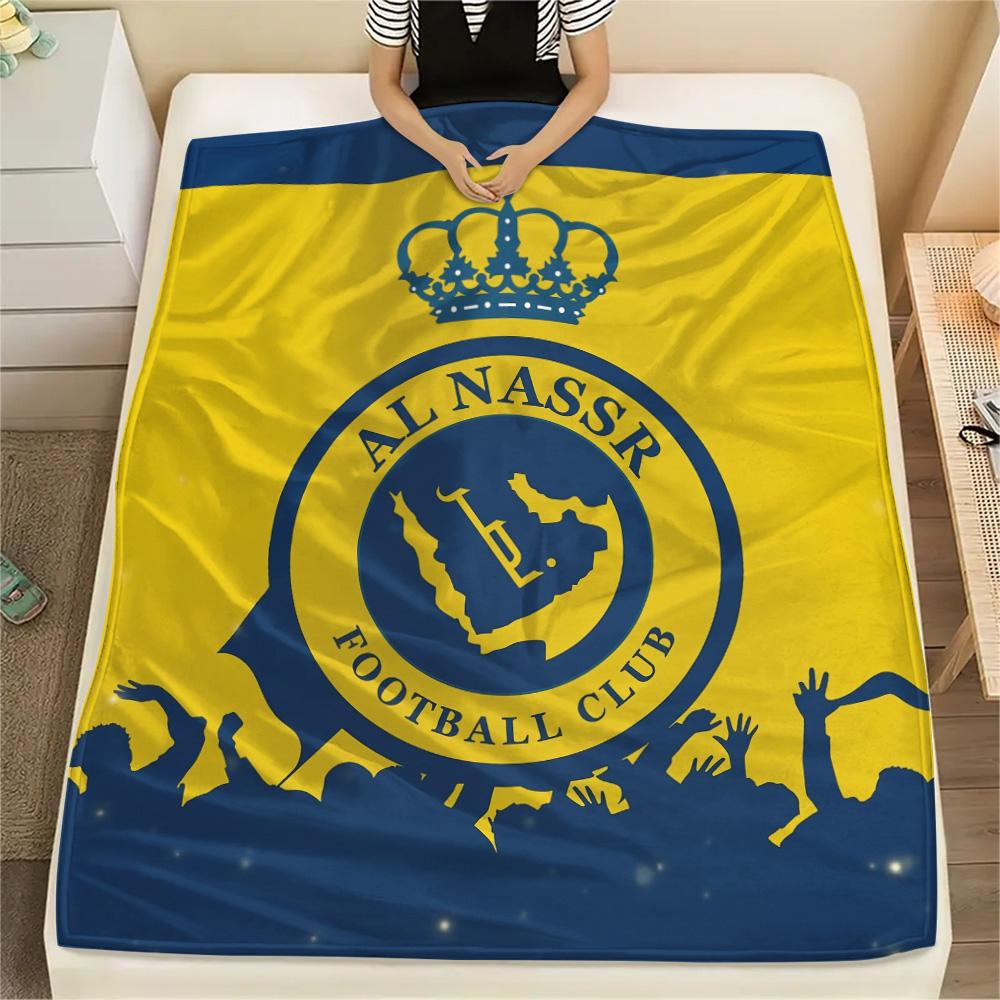Al Nassr FC  Print Flannel Blanket, High quality Comfortable for All Seasons, Home Decor, Warmth and Comfort 80cm x 120cm