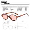 Sexy Small Oval Leopard Sunglasses Women Lovely Ins No Makeup Plain Glasses Frame Men Eyewear Cute Decorative Computer Glasses