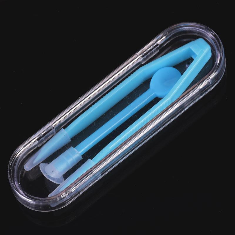 Multicolor Contact Lenses Tweezers and Suction Stick for Lens Wearing Tool Contact Lens Inserter Mini Cantact Lense Box