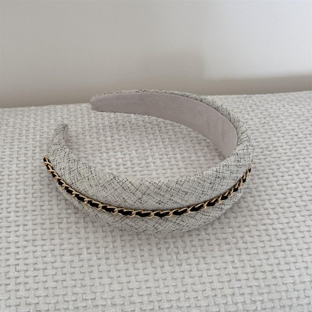 Non Slip Headbands for Women Wide-Brimmed Hair Band Fashion Chain Hairbands Daily Use