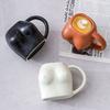 Nordic Fun Style Ceramic Coffee Cup Simple Personality Mug Creative Women'S Body Cup