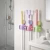 Punch Free Wall Mounted Mop Rack Wall Mounted Mop Broom Holder Practical Mop Storage Clips  Home