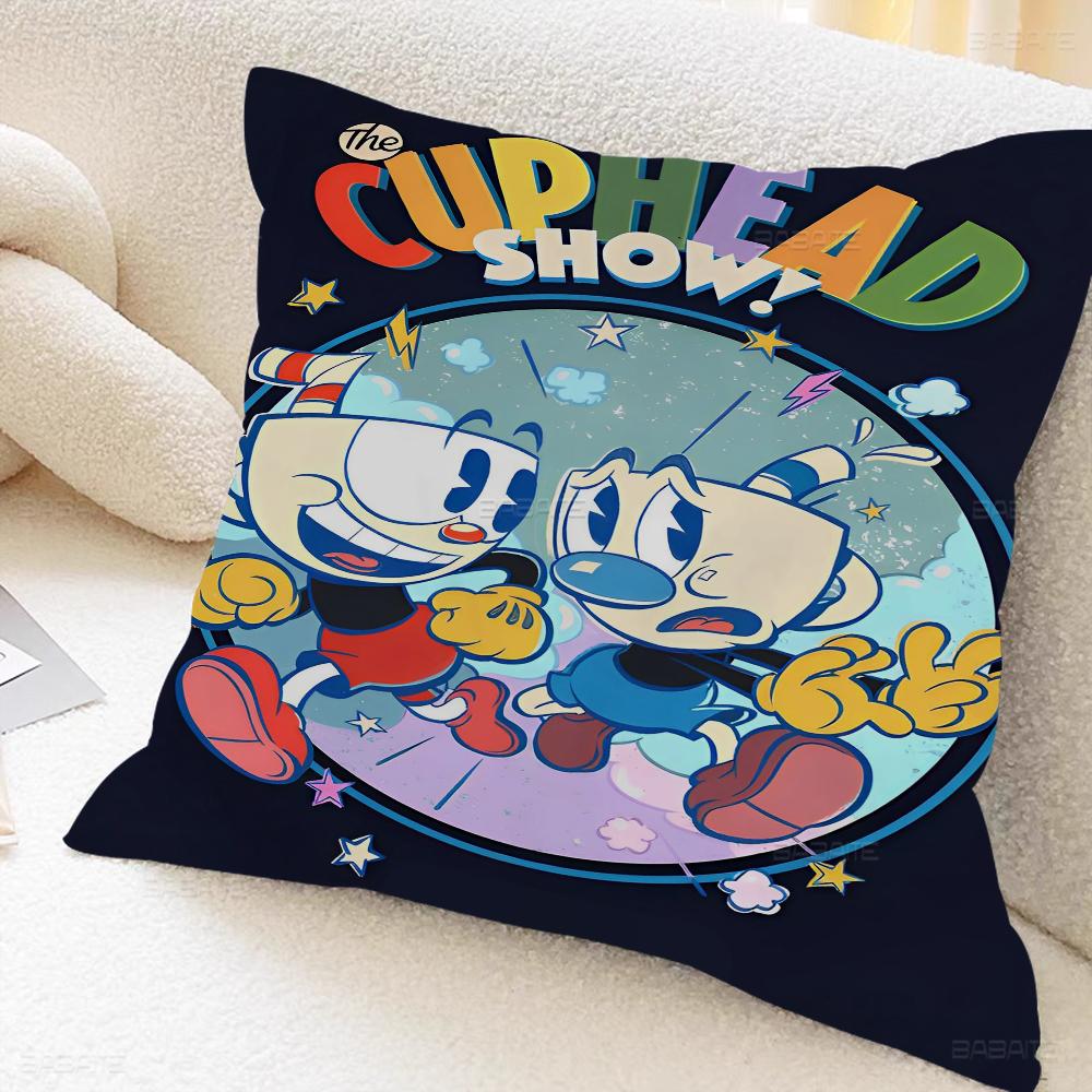 Аниме Мультфильм C-Cupheads Наволочка 30x50 Полиэстер Декоративные Подушки для Дивана Подушки для Декора Дома Чехол на Подушку 16x16Inch
