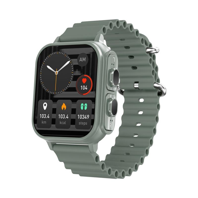 Rainbuvvy N22 TWS Earphone Sports Watch 1.96inch IPS 320x386 BT5.0 IP67 Life Waterproof Smart Bracelet  Android Smartwatch Support Multi-language