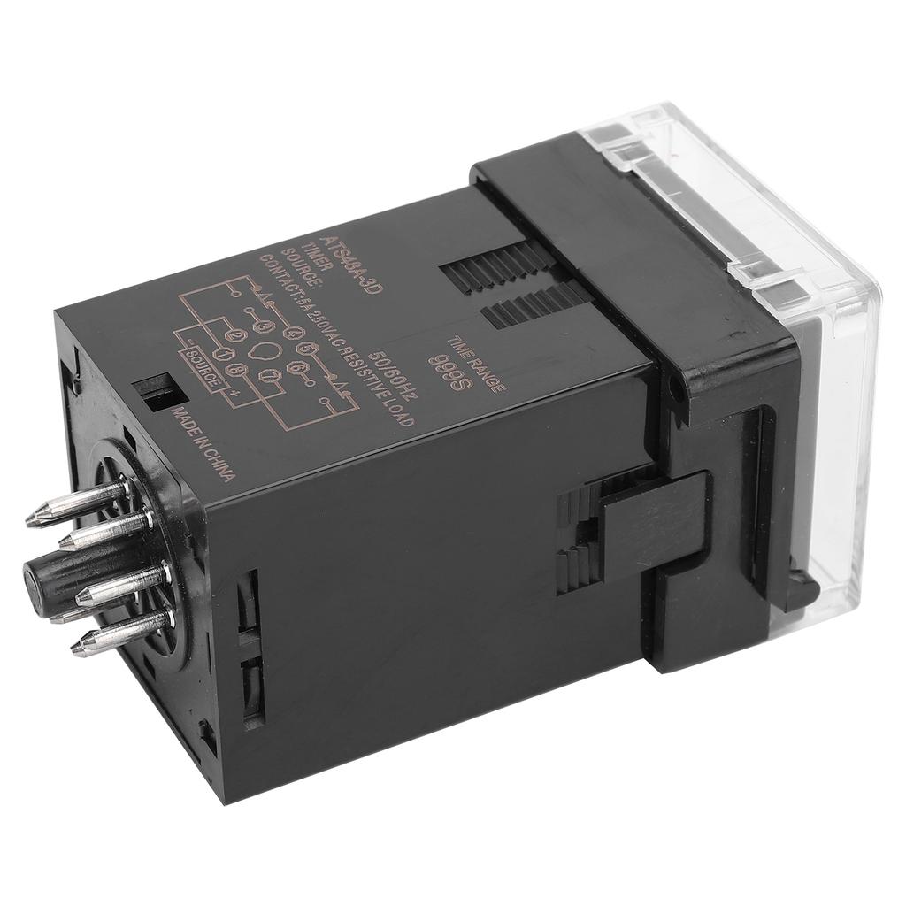 ATS48A 3D Professional Time Relay Adjustable Cycle Time Delay Relay Control ComponentDC24V