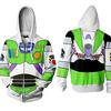 [SCGEHA] Adult Anime Cowboy Sheriff Space Ranger Hoodie, Toy Cosplay Costume, Black and Orange Balloon Set (Space Ranger/M)