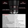 lightdow 85mm mittleres Teleobjektiv Kompatibel Canon Manueller Fokus Porträtobjektiv für Canon EOS R5 R6 Mark R100 Spiegellose Kameras F1.8 RF-Bajonett