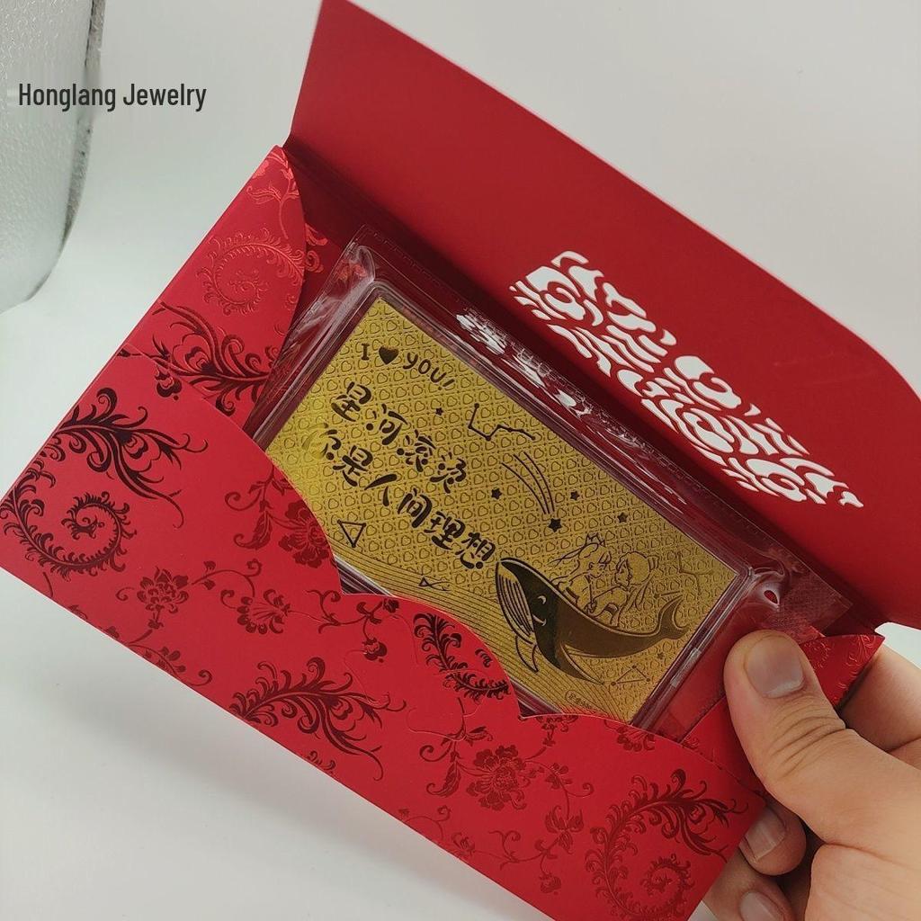 Year of the Horse 999 Gold Note 10mg - New Year Valentine's Gift for Men & Women In Red Envelope